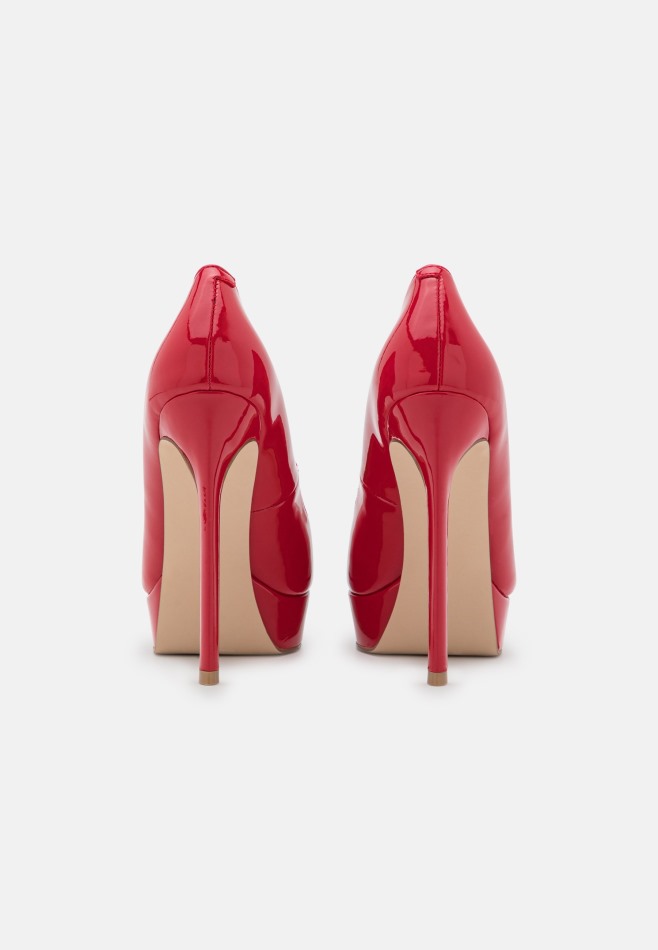 Lidia - Talons Plateforme Gabor Rouge | Exclusif